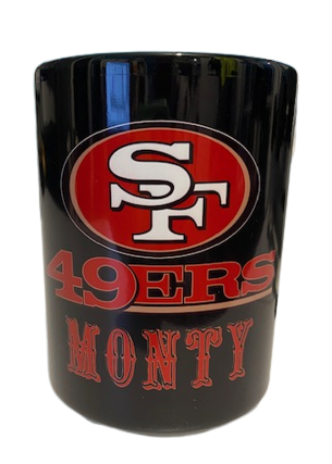 15oz Black Ceramic Customizable Coffee Mug