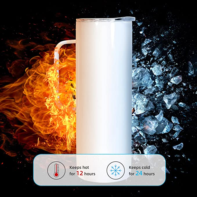 Customizable 20oz Tumbler with Handle - M.S.A. Custom Creations