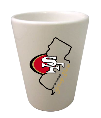 Niner Empire Jersey Shore Chapter Shot Glass - M.S.A. Custom Creations