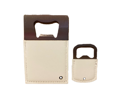PolyLeather Clad Stainless Steel Bottle Opener