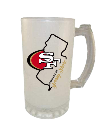 Niner Empire Jersey Shore Chapter 16oz Frosted Beer Mug - M.S.A. Custom Creations