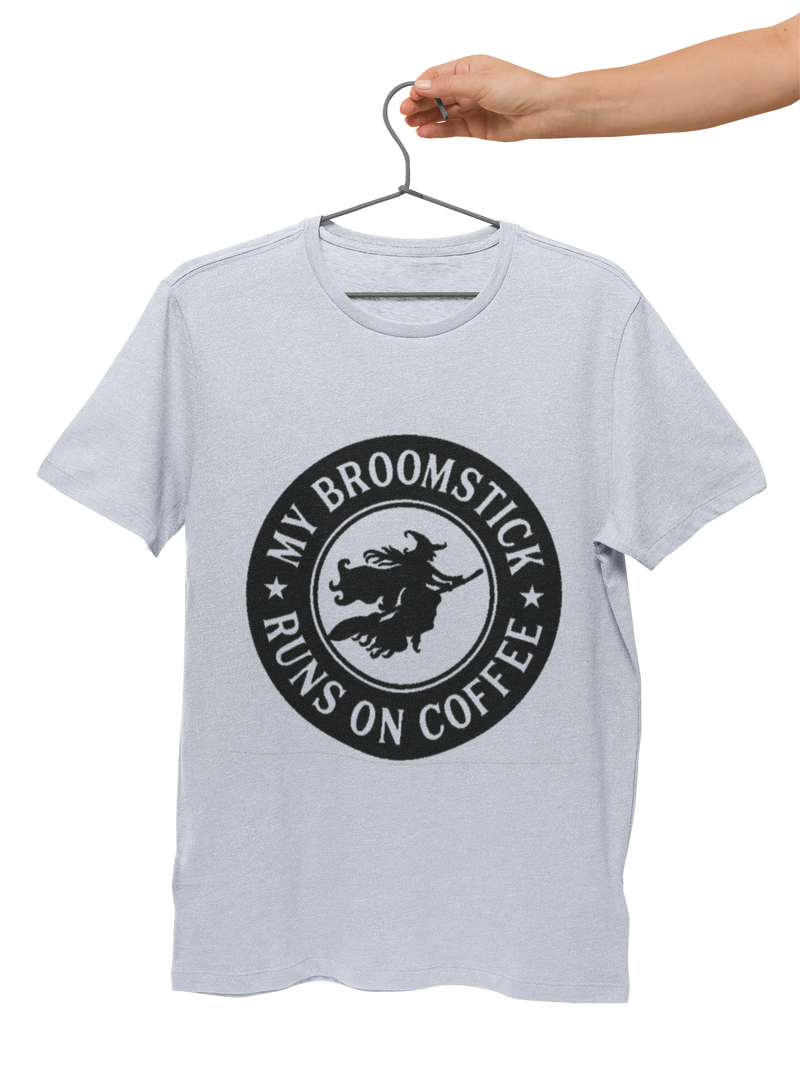 My Broomstick Runs on Coffee T-shirt - M.S.A. Custom Creations