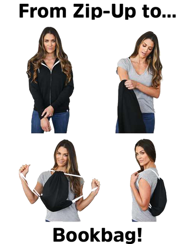Customizable Quickflip Hoodie - Converts to Backpack - M.S.A. Custom Creations