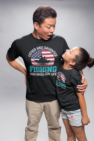 Father & Daughter Fishing Partners T-Shirt - M.S.A. Custom Creations