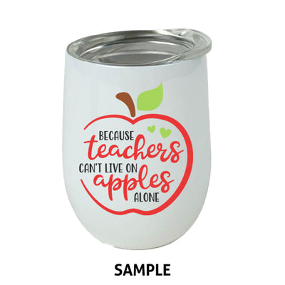 Customizable Stainless Steel Stemless Wine Tumblers - M.S.A. Custom Creations